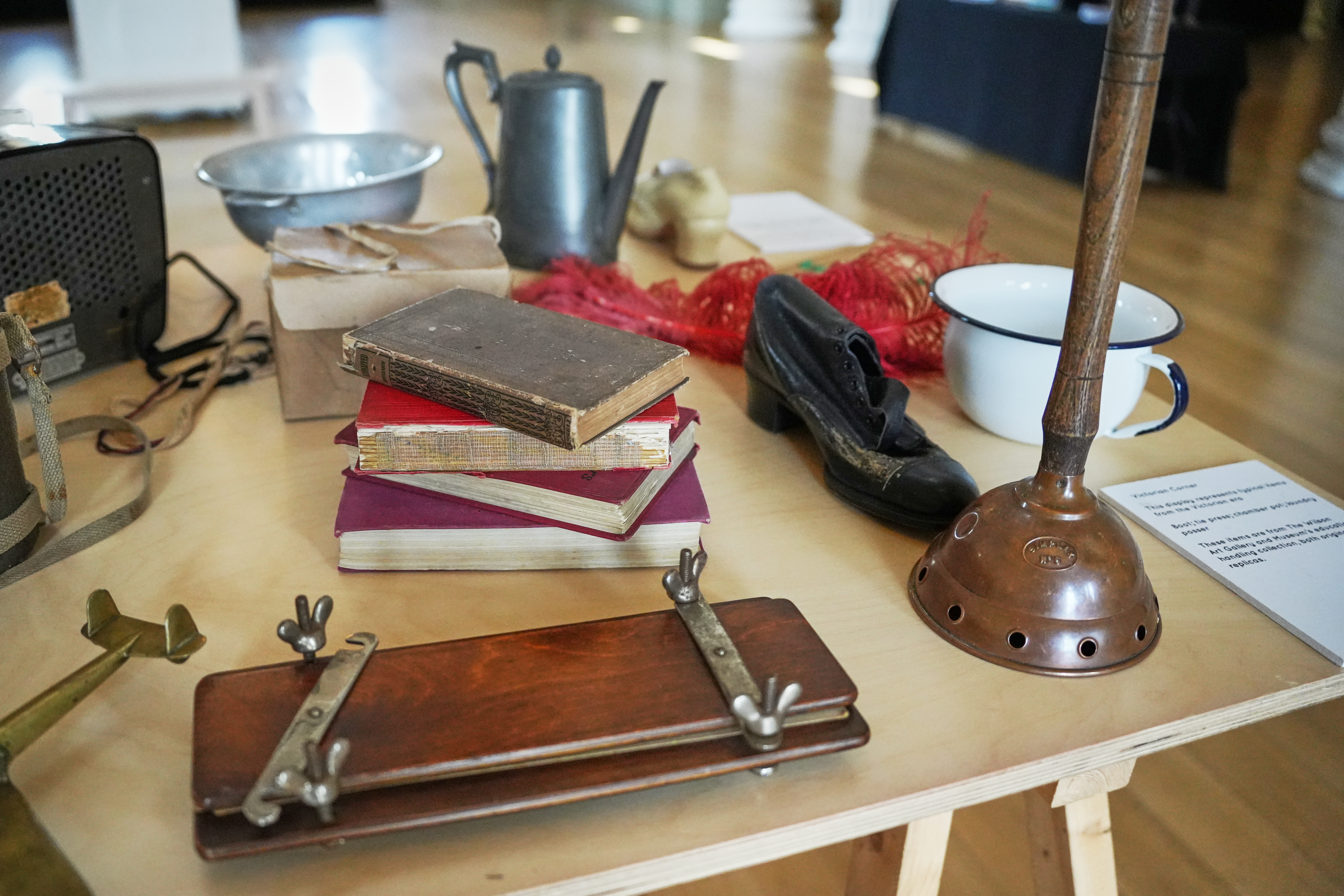 Picture of books on a table