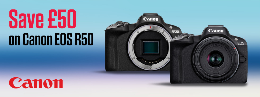 Save £50 on the Canon EOS R50