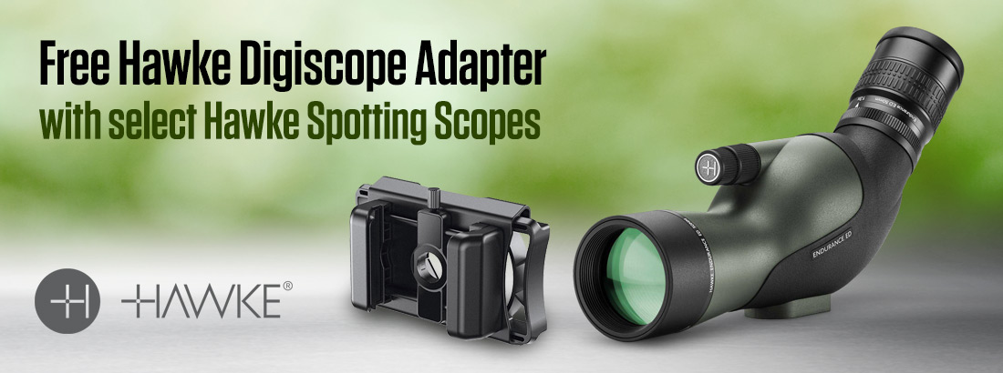 Free Digiscoping Adapter with select Hawke Scopes