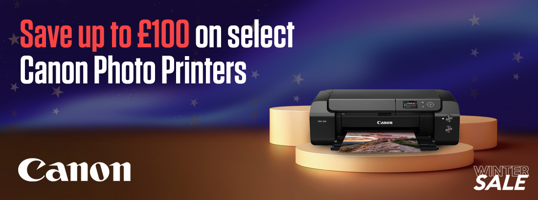 Save up to £100 on select Canon Photo Printers