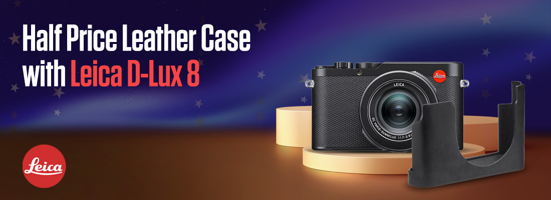 Half Price Leather Case with Leica D-Lux 8