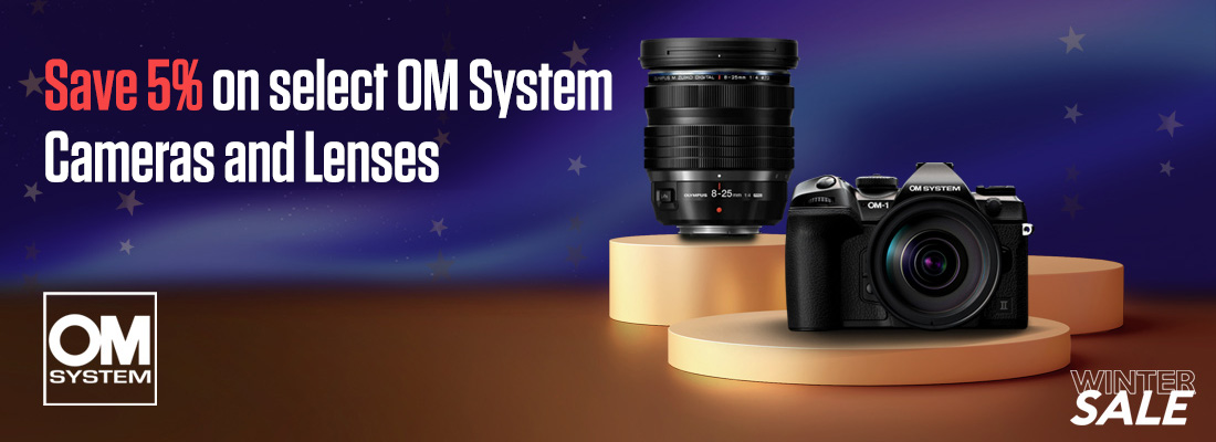 Save 5% On select OM System Cameras and Lenses