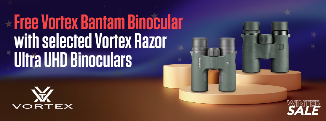 Free Vortex Bantam Binocular with Selected Vortex Razor Ultra UHD Binoculars