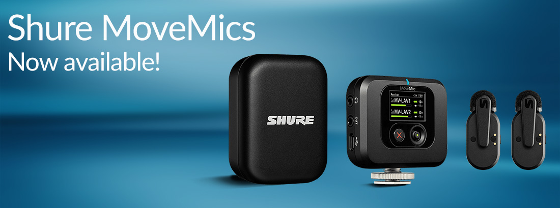 Shure MoveMics Landing Page Banner