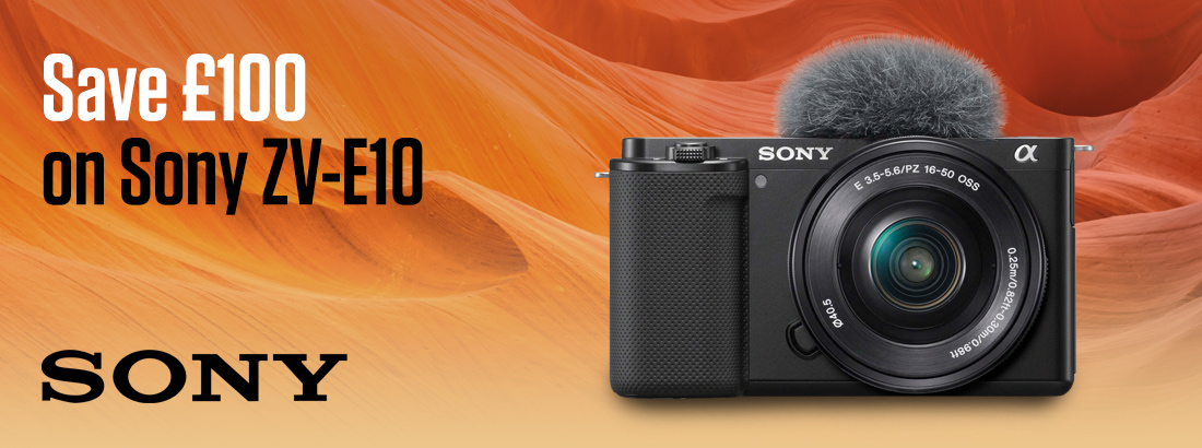 Save £100 on the Sony ZV-E10