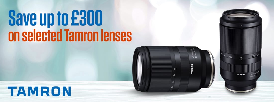 Save up to £300 on selected Tamron lenses