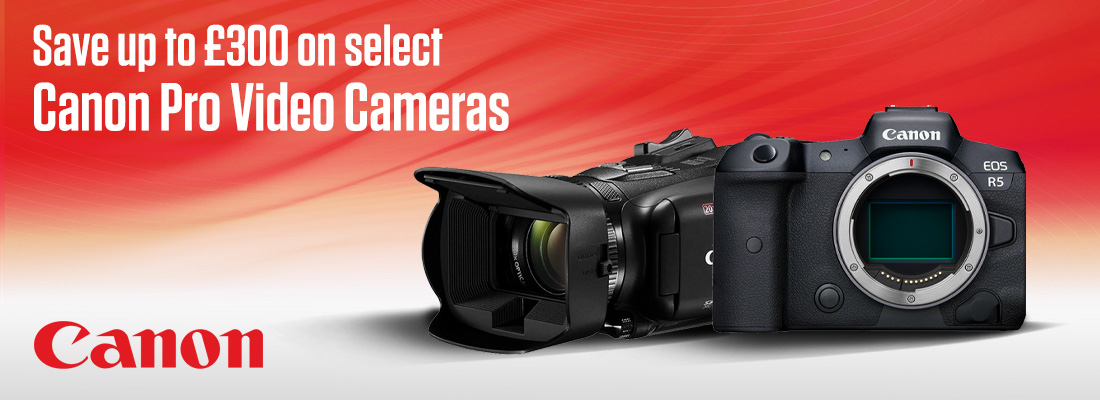 Save up to £300 on select Canon Pro Video Cameras