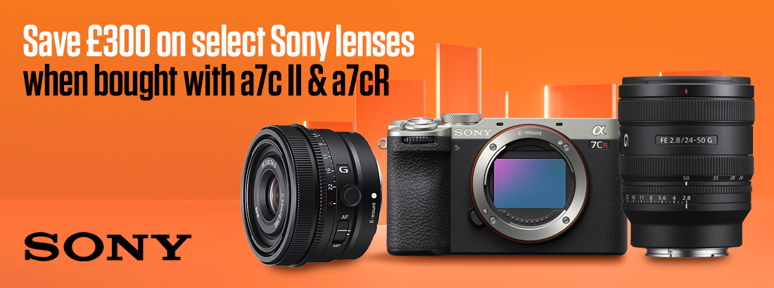 Save £300 on select Sony lenses when bought with a7c II and a7cR