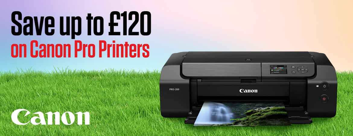 Save up to £120 on Canon Pro Printers