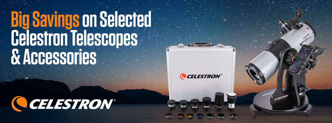 Big Savings on Selected Celestron Telescopes and Accessories Sept 24 BW