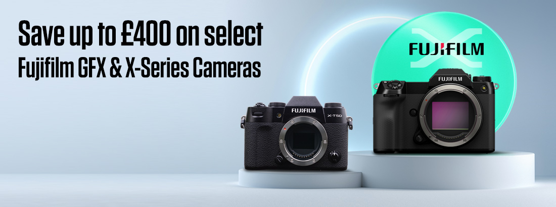 Save up to £400 on select Fujifilm GFX and X-Series Cameras