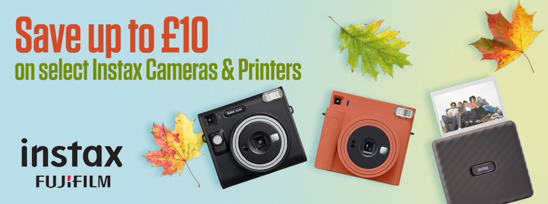 Save up to £10 on select Instax Cameras and Printers