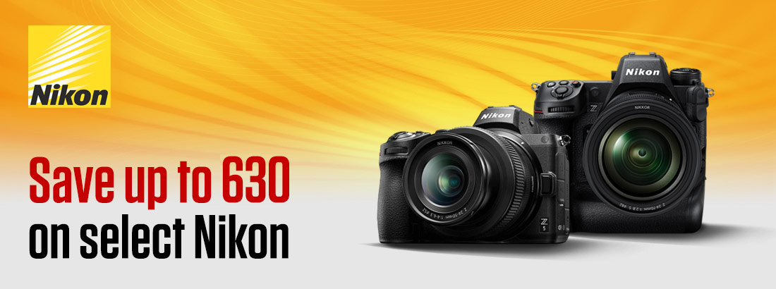 Save up to £630 on selected Nikon bodies and Kits