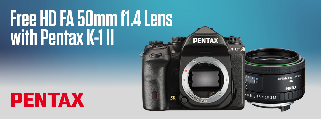 Free HD FA 50mm f1.4 Lens with Pentax K-1 II