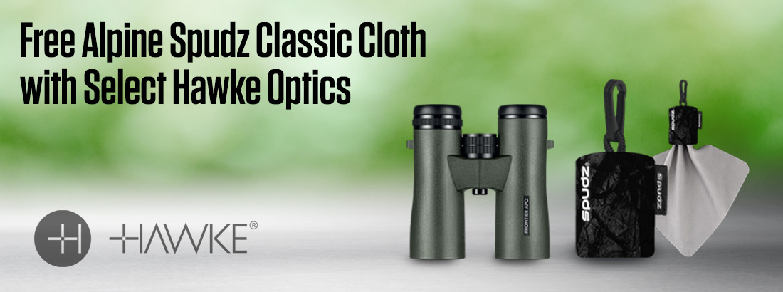 Free Alpine Spudz Cleaning Cloth With Select Vortex Optics