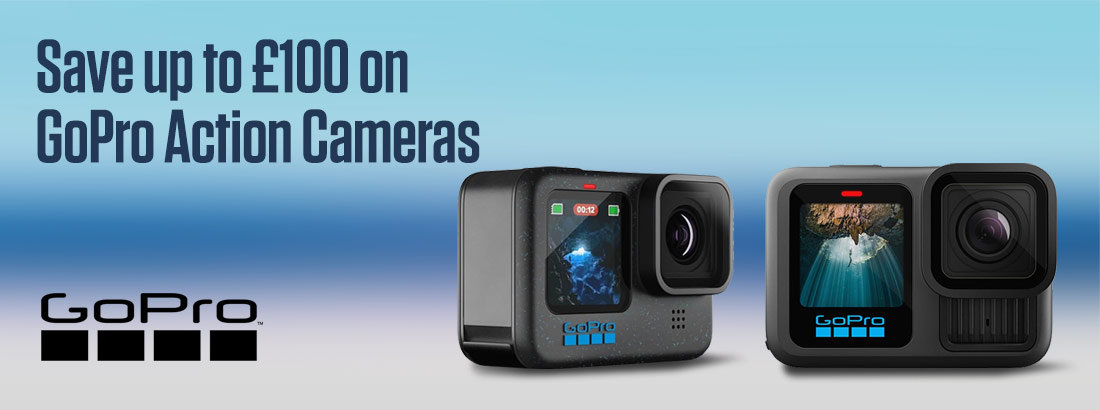 Save up to £100 on GoPro Action Cameras