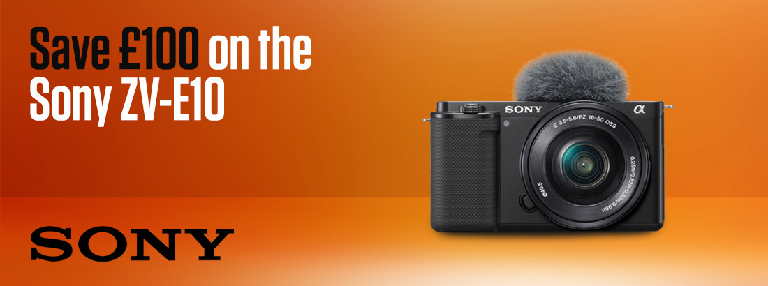 Save £100 on the Sony ZV-E10