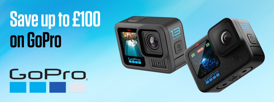 Save up to £100 on GoPro Action Cameras