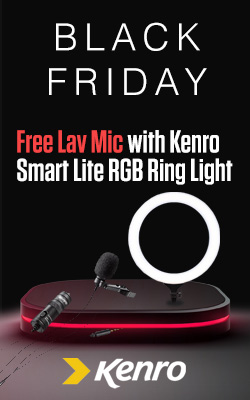 Free Lav Mic with Kenro Smart Lite RGB Ring Light