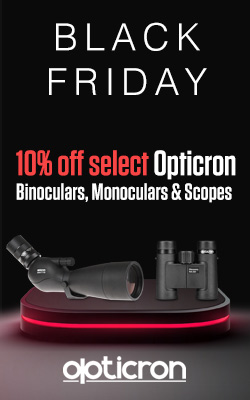 10% off select Opticron Binoculars, Monoculars and Scopes