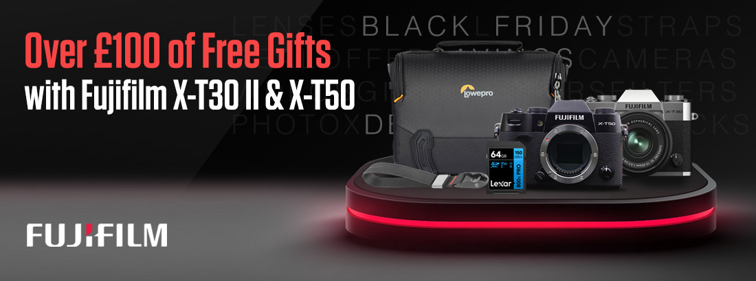 Over £100 of Free Gifts with Fujifilm X-T30 II & X-T50