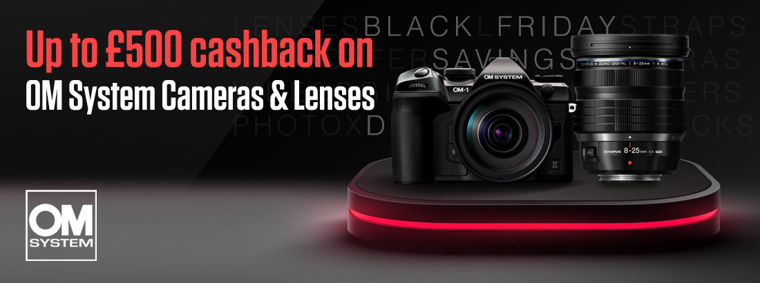 Up to £500 cashback on OM System Cameras and Lenses