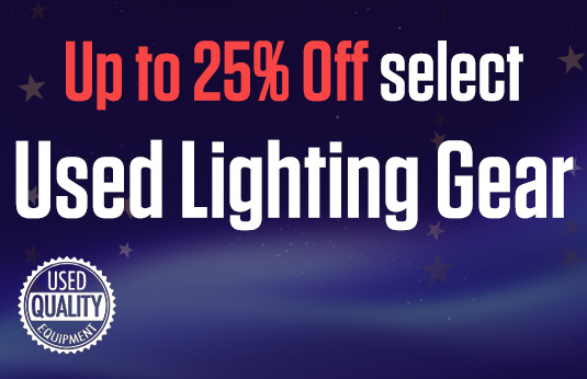 Up to 25% Off select Used Lighting Gear