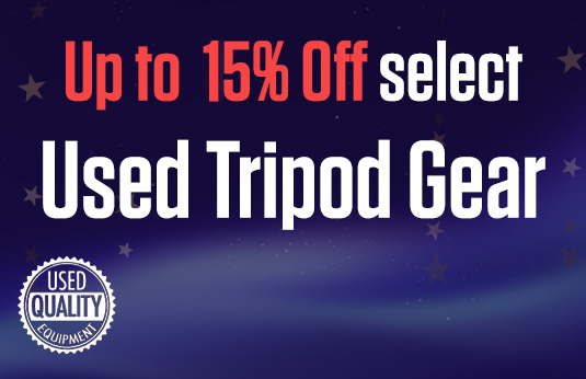 Up to 15% Off select Used Tripod Gear