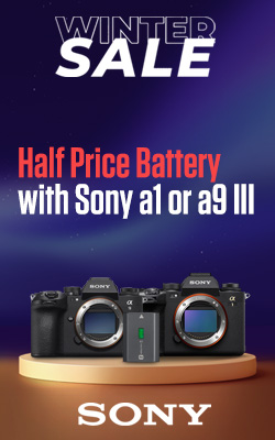 Half Price Battery with Sony a1 or a9 III