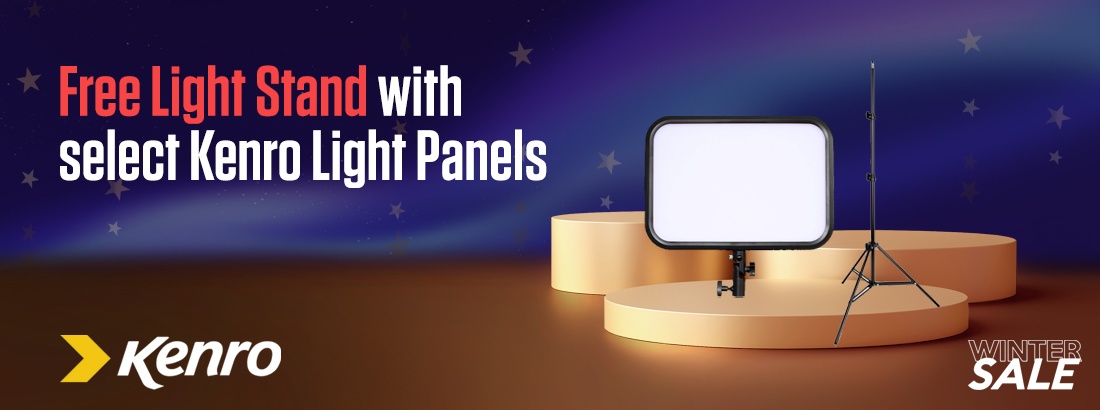 Free Light Stand with select Kenro Light Panels