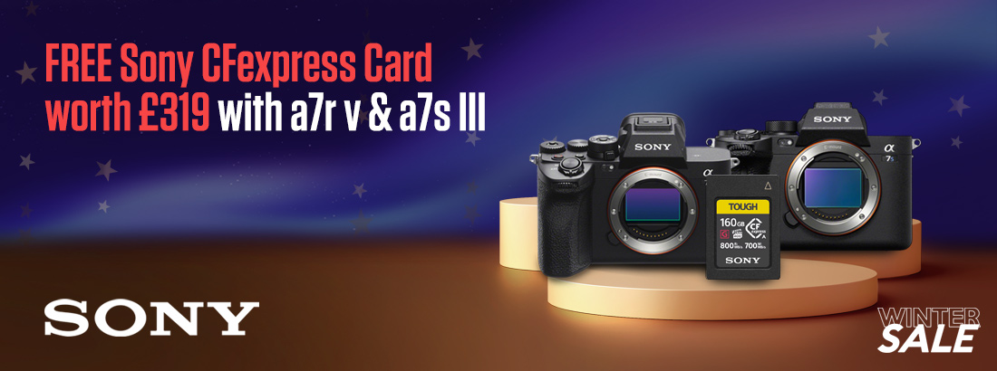 Free CFexpress Card worth £319 with Sony a7r & a7s iii