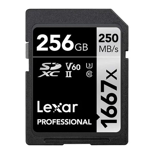 Lexar SD Pro Silver Series UHS-II 1667x V60 - 256GB