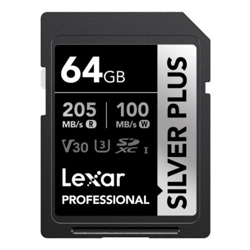 Lexar SD Silver Plus UHS-1 V30 - 64GB