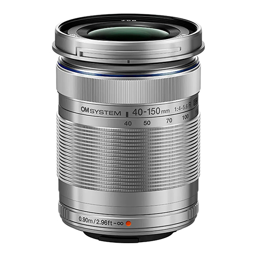 OM System 40-150mm f4.0-5.6R M.ZUIKO Digital ED Micro Four Thirds Lens - Silver